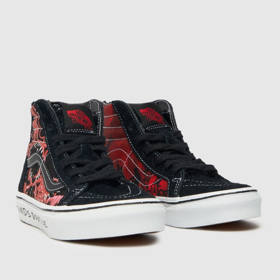 Schwarz-rot Vans Stranger Things Sk8-hi Junior Trainer Dr Martens Schweiz
