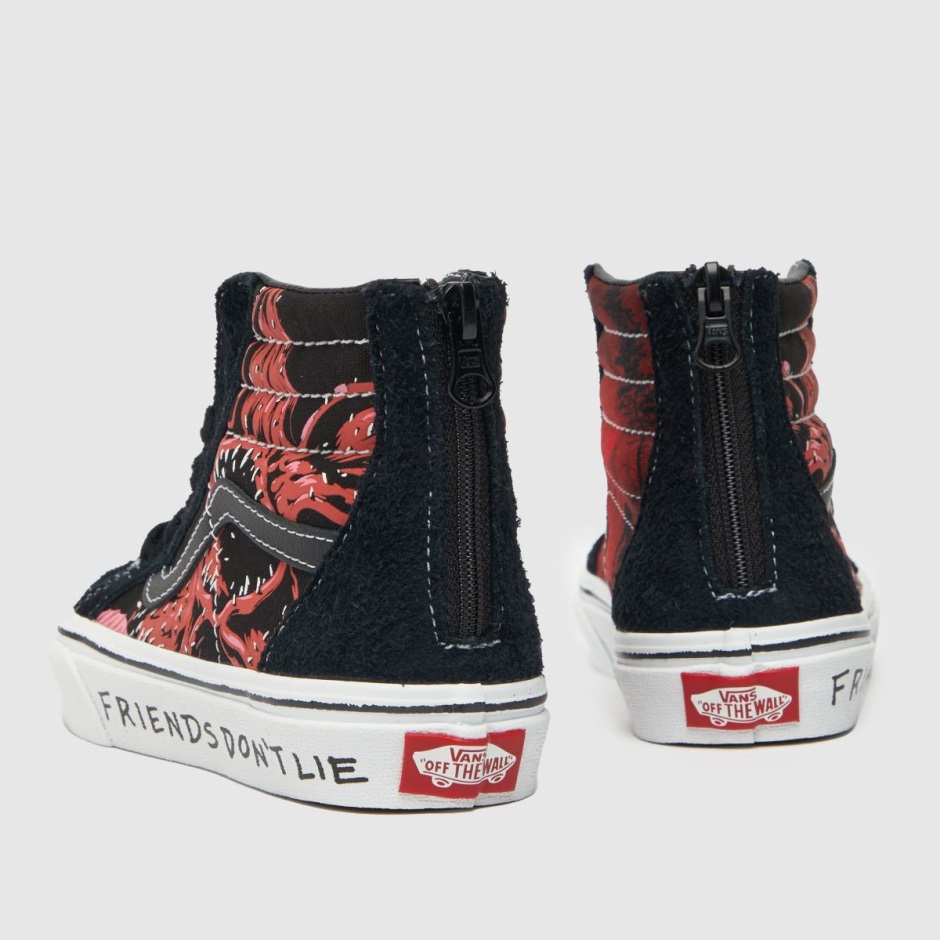 Schwarz-rot Vans Stranger Things Sk8-hi Junior Trainer Dr Martens Schweiz