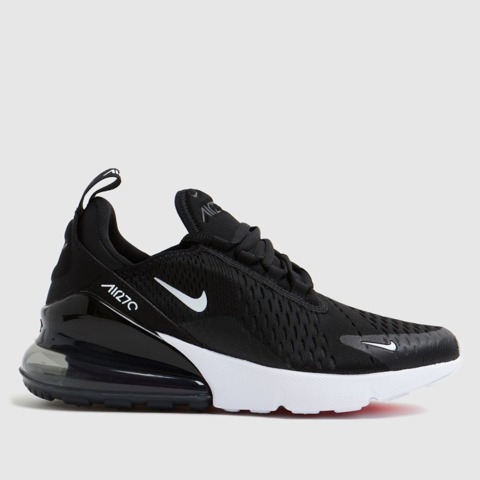 Schwarz-weiß Dr Martens Schweiz Nike Air Max 270 Jugendtrainer