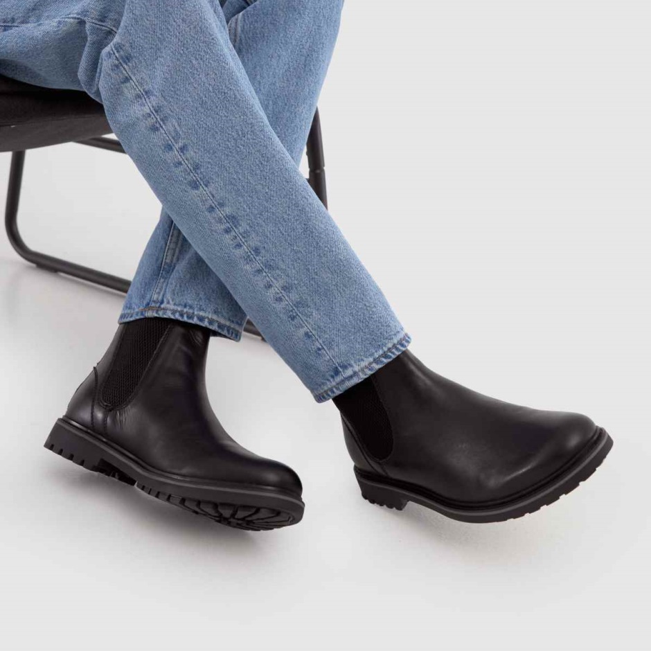 Black Dr Martens Schweiz Schuh Dylan Leather Chelsea Boots