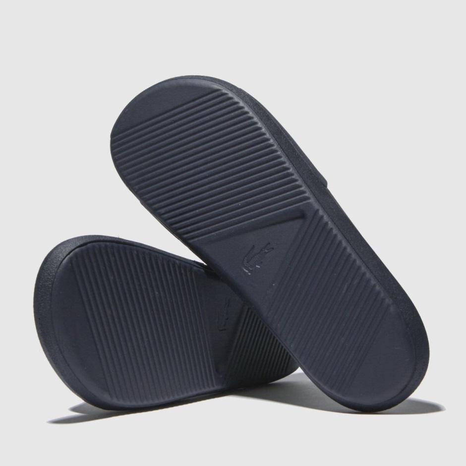 Marine-weiße Lacoste Croco Slide Sandalen Dr Martens Schweiz