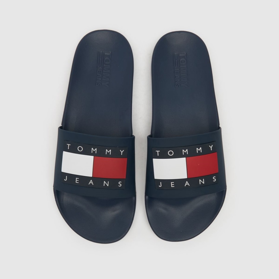 Navy Dr Martens Schweiz Tommy Jeans Flag Pool Slide Sandalen