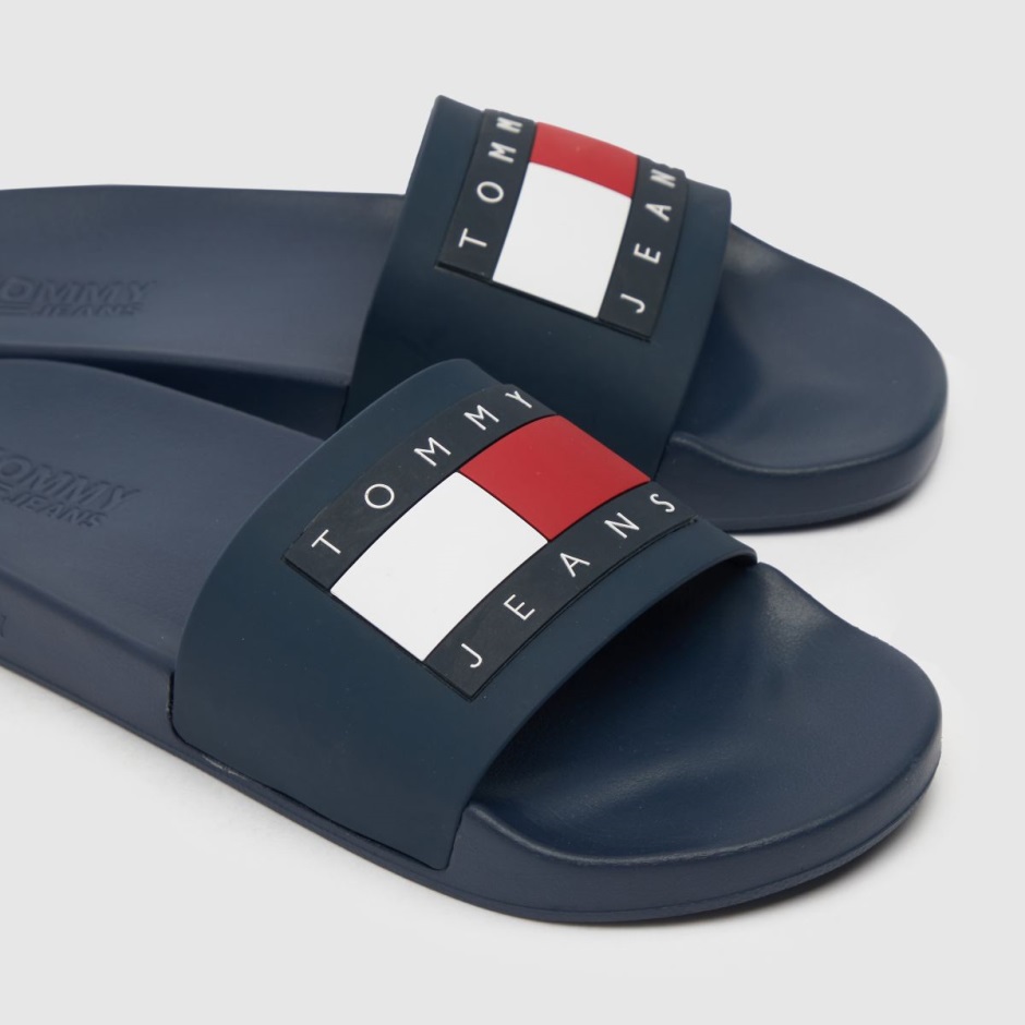 Navy Dr Martens Schweiz Tommy Jeans Flag Pool Slide Sandalen