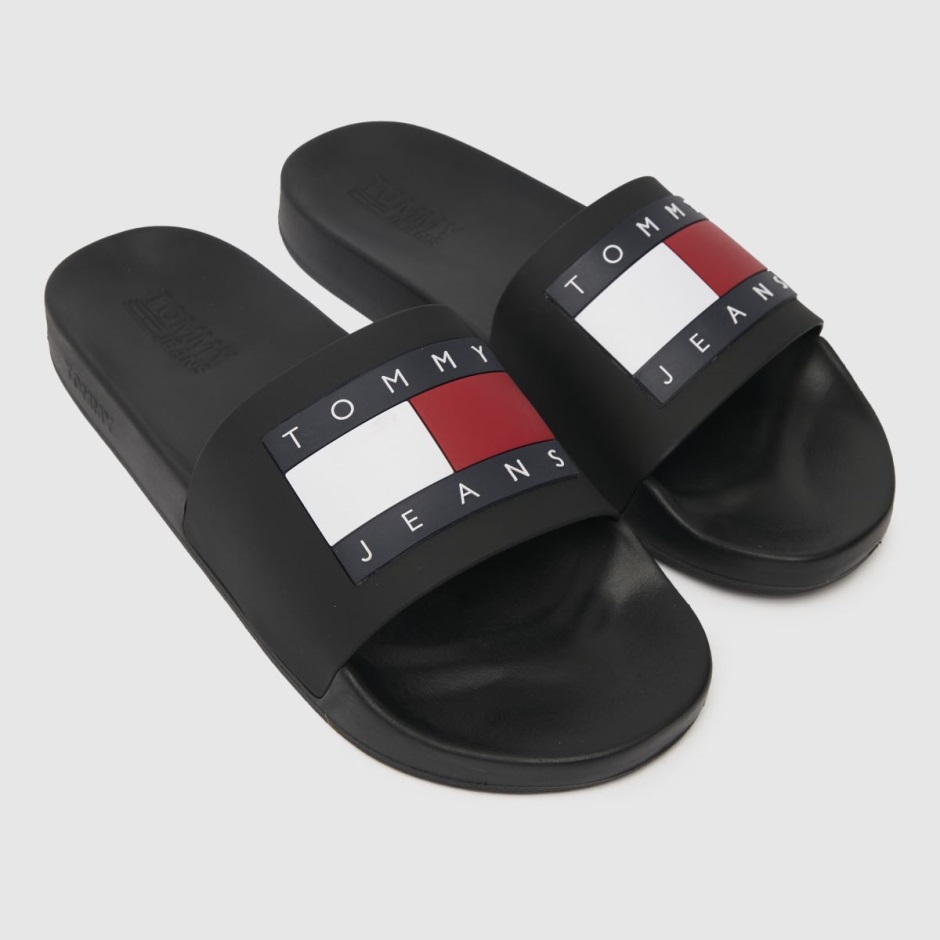 Dr Martens Schweiz Zürich Black Tommy Jeans Flag Pool Slide Sandals