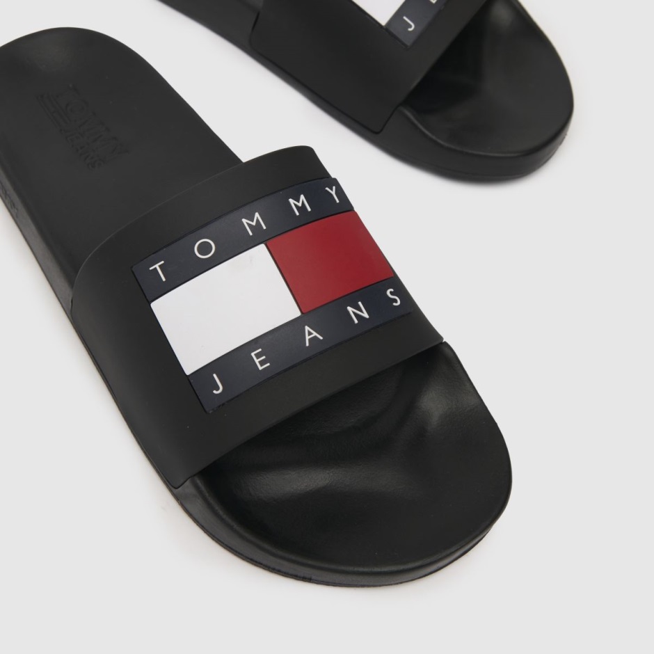 Dr Martens Schweiz Zürich Black Tommy Jeans Flag Pool Slide Sandals