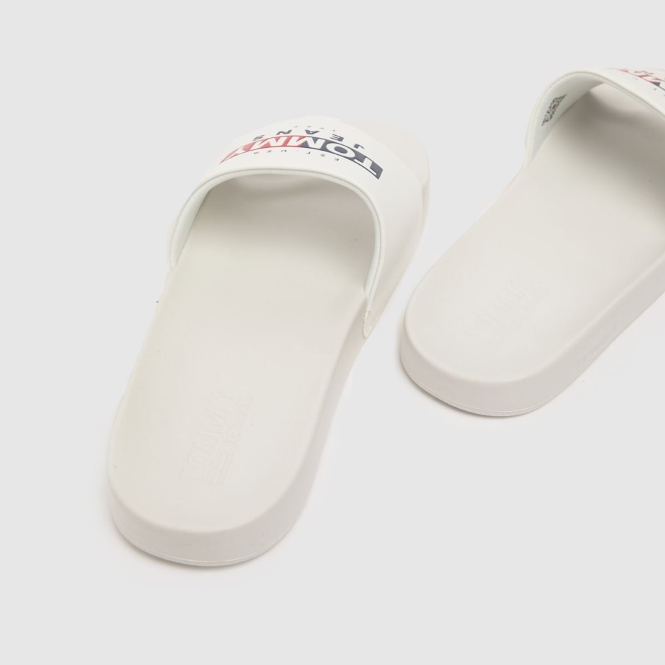 Weiße Tommy Jeans Saisonale Pool Sandalen Dr Martens Schweiz