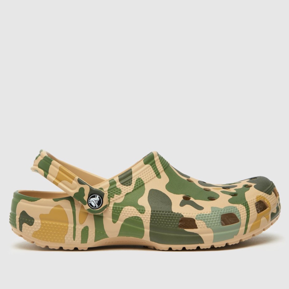Green-stone Crocs Classic Camo Clog Sandalen Dr Martens Schweiz