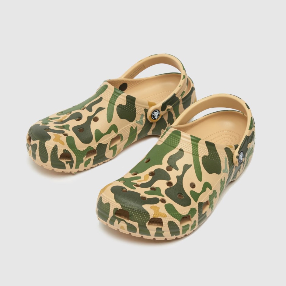 Green-stone Crocs Classic Camo Clog Sandalen Dr Martens Schweiz