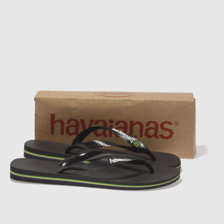 Havaianas Brasil Logo Sandals Dr Martens Schweiz Zürich Black
