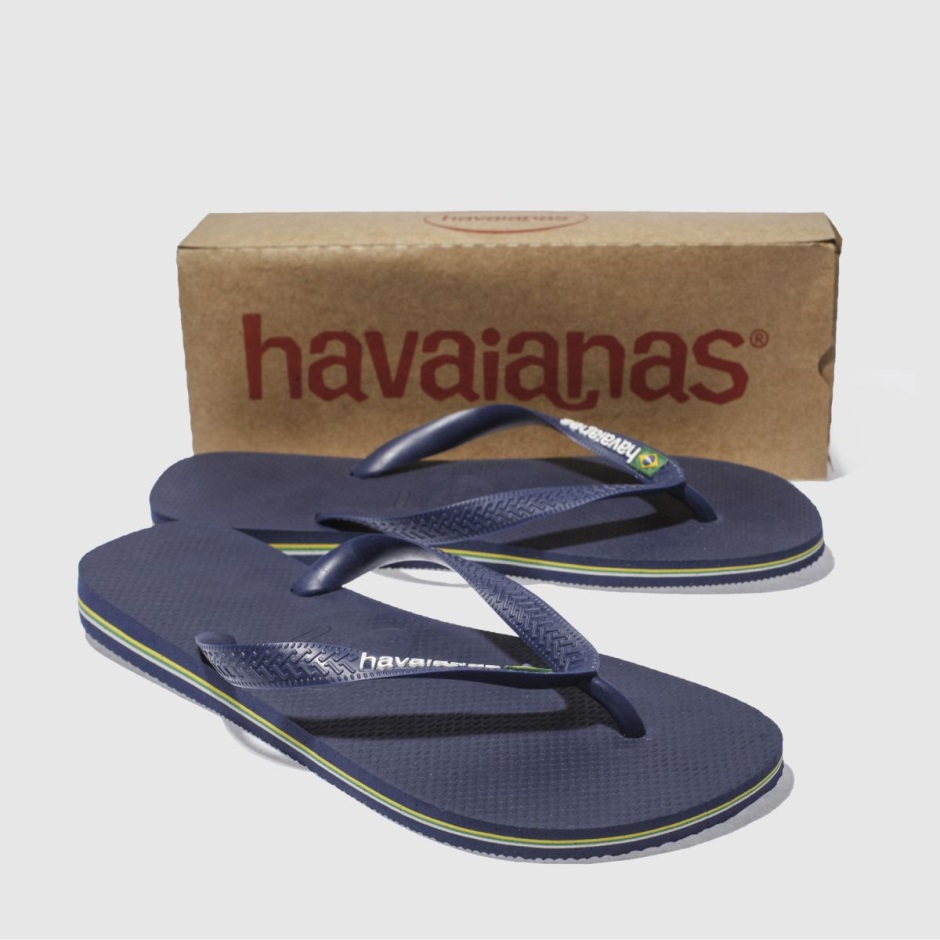 Marineblaue Havaianas Brasil Logo Sandalen Dr Martens Schweiz