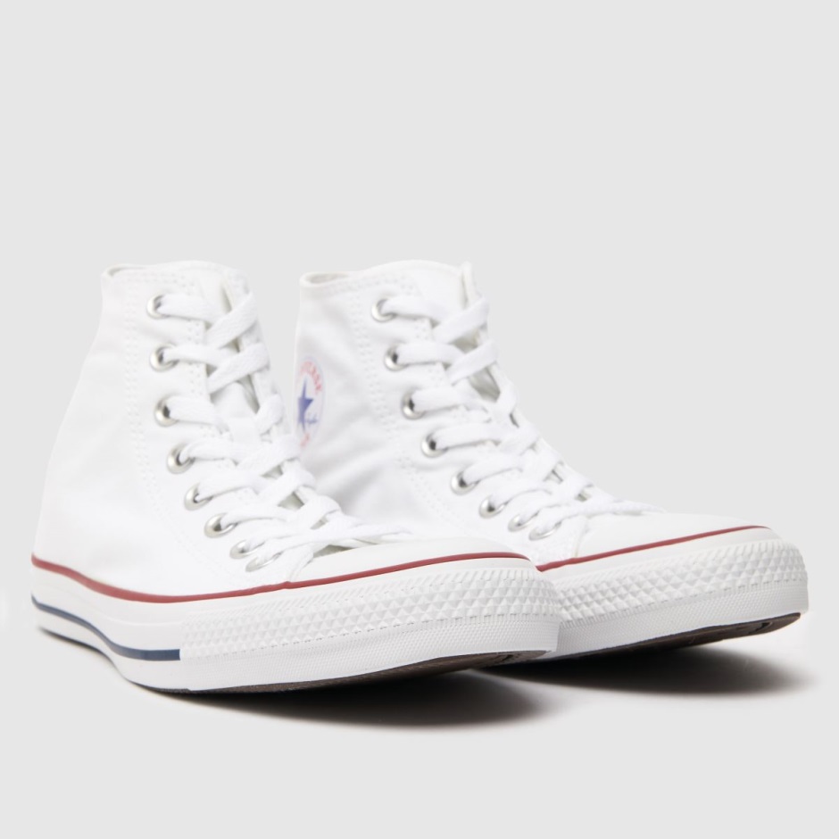 Weiß Dr Martens Schweiz Converse All Star Hi Top Turnschuhe