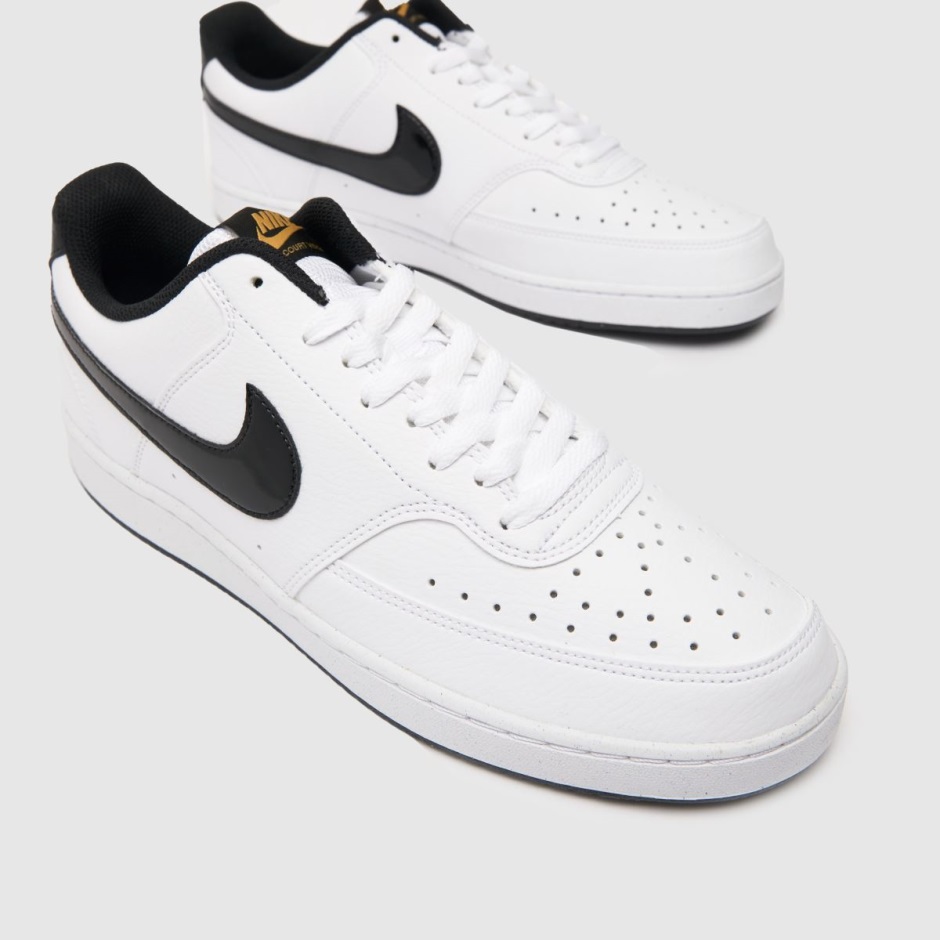 Weiß-schwarz Dr Martens Schweiz Nike Court Vision Low Turnschuhe