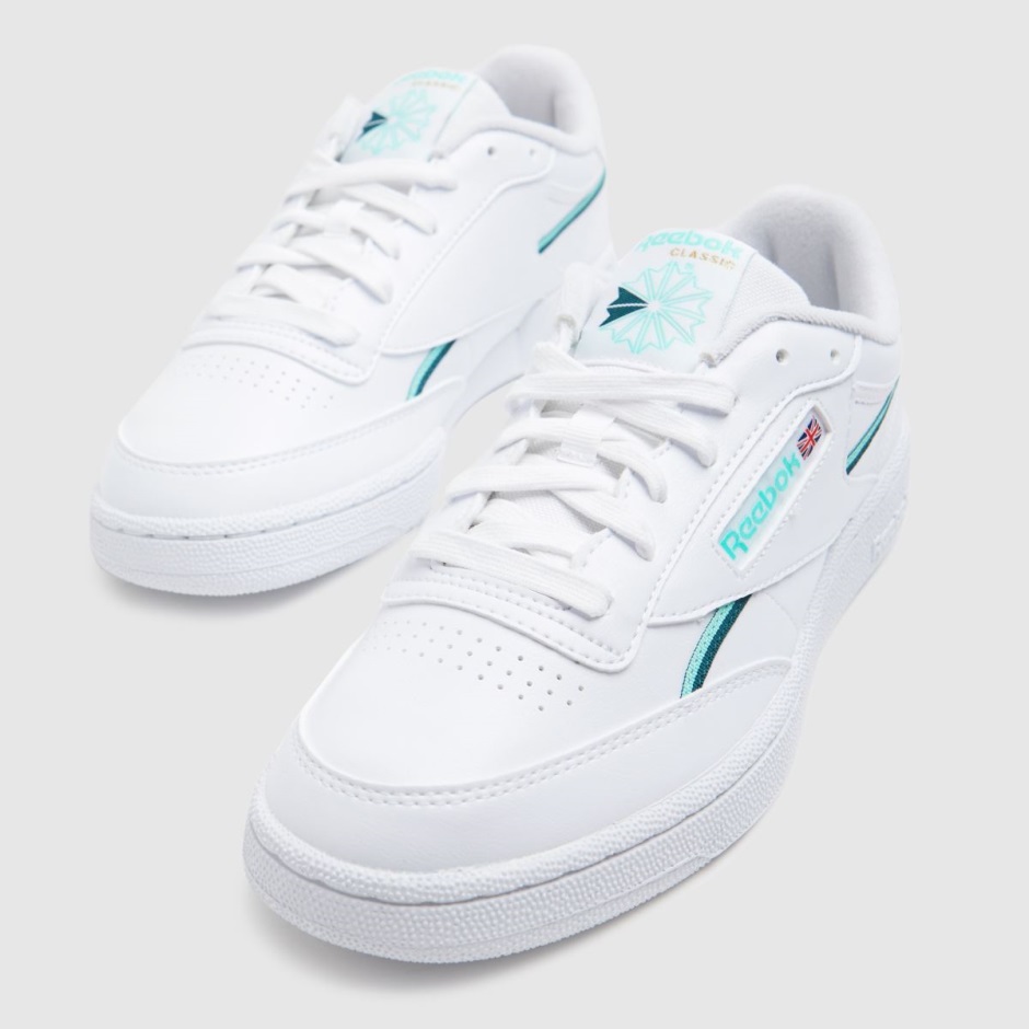 Weiß-grün Dr Martens Schweiz Reebok Club C 85 Turnschuhe