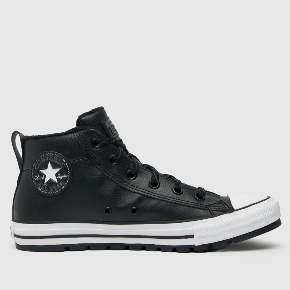 Schwarze Converse All Star Street Mid Turnschuhe Dr Martens Schweiz