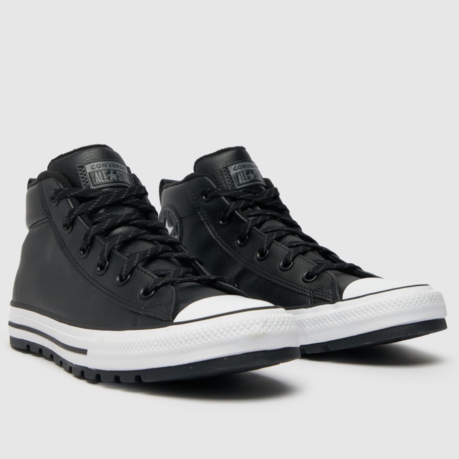 Schwarze Converse All Star Street Mid Turnschuhe Dr Martens Schweiz