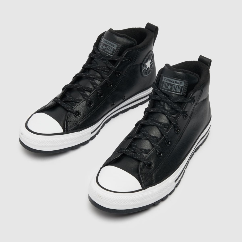 Schwarze Converse All Star Street Mid Turnschuhe Dr Martens Schweiz