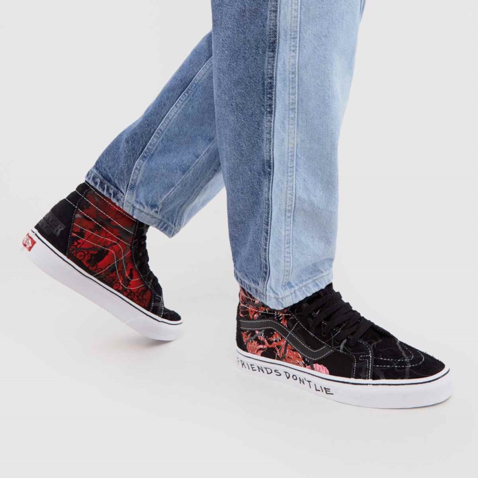 Vans Stranger Things Sk8-hi Reissue Turnschuhe Schwarz-rot Dr Martens Schweiz