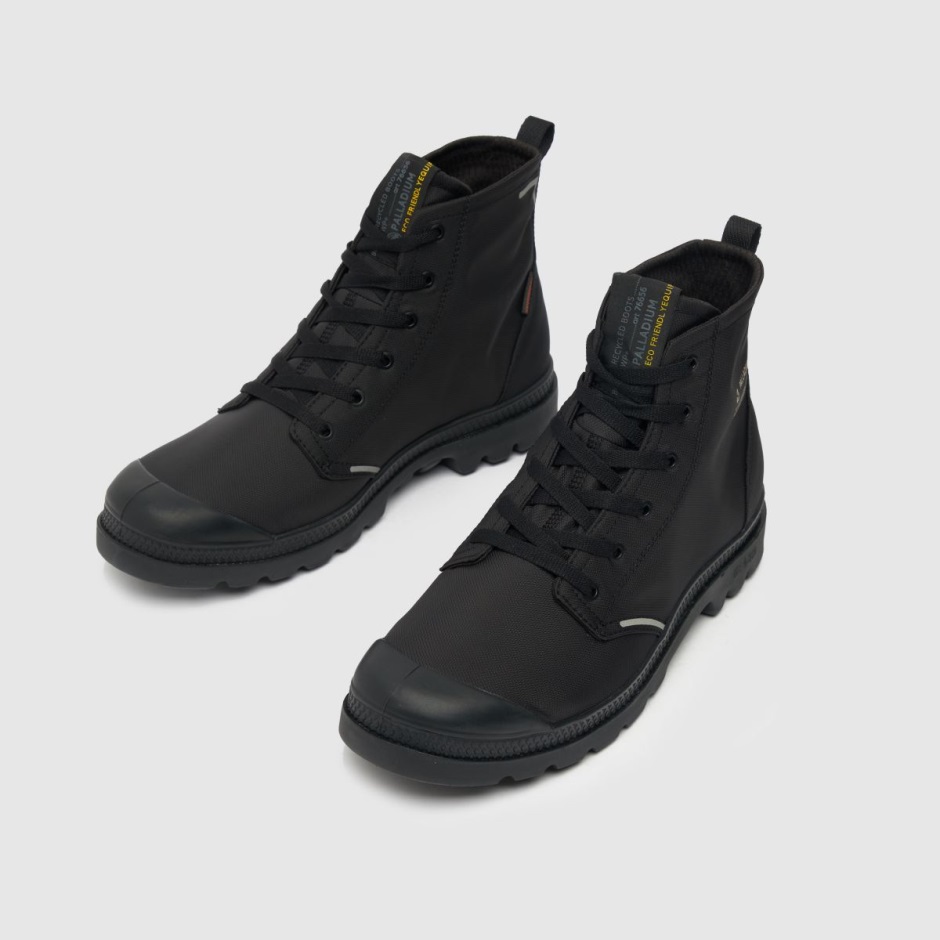 Black Dr Martens Schweiz Palladium Pampa Lite+rcycl Wp+ Trainers