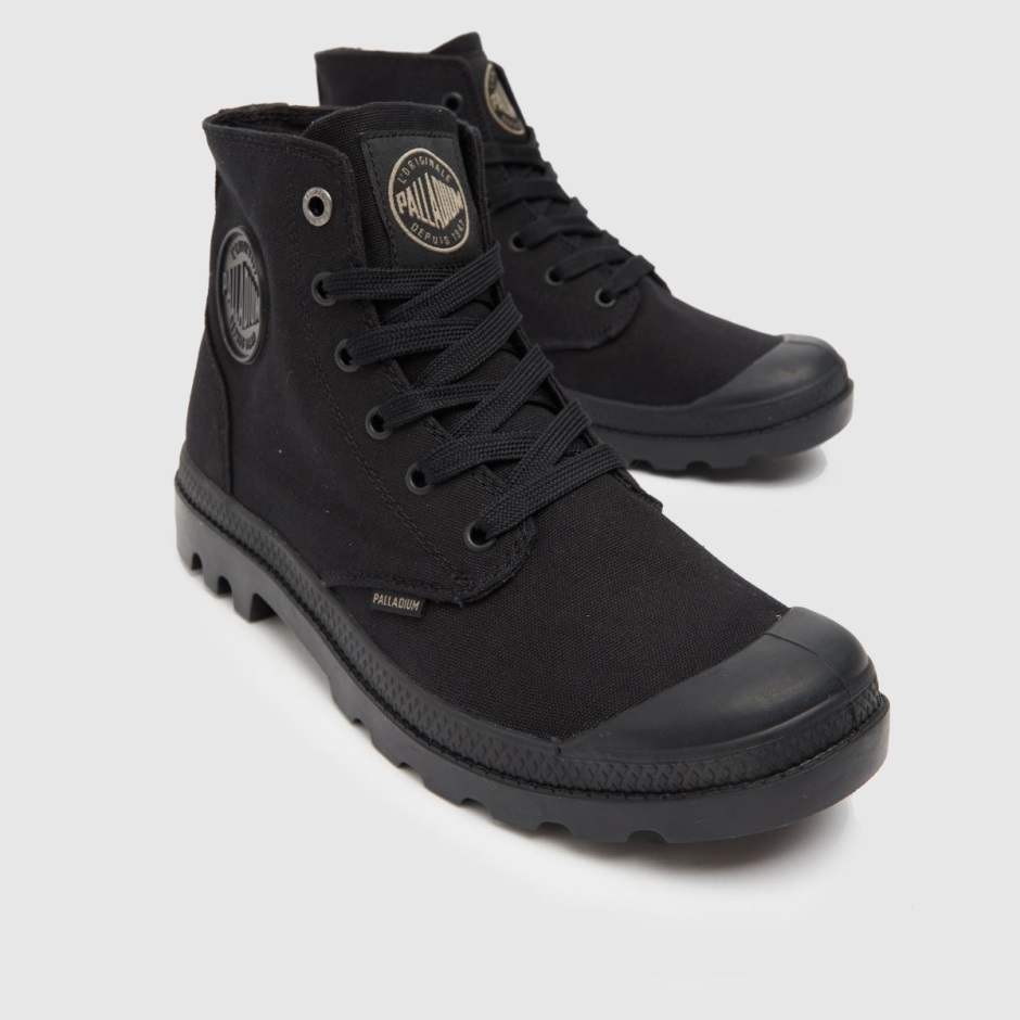 Dr Martens Schweiz Zürich Black Palladium Monochrome Pampa Trainers