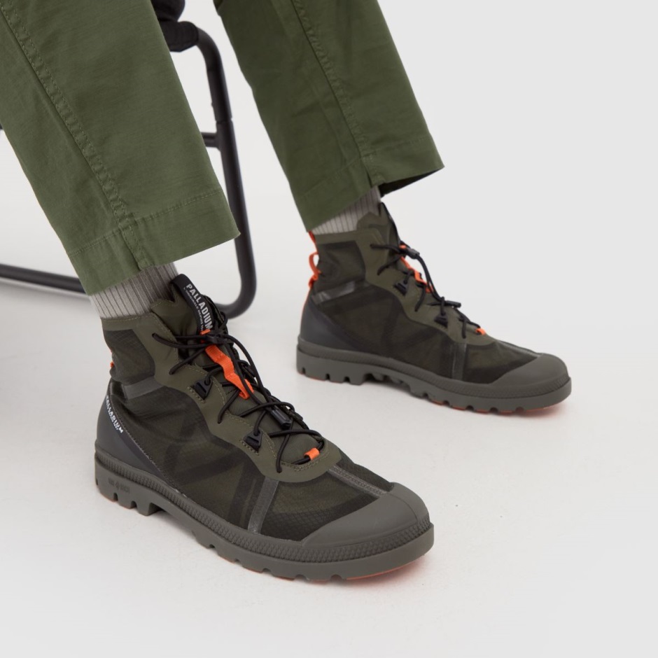 Dunkelgrün Palladium Pampa Travellite Turnschuhe Dr Martens Schweiz