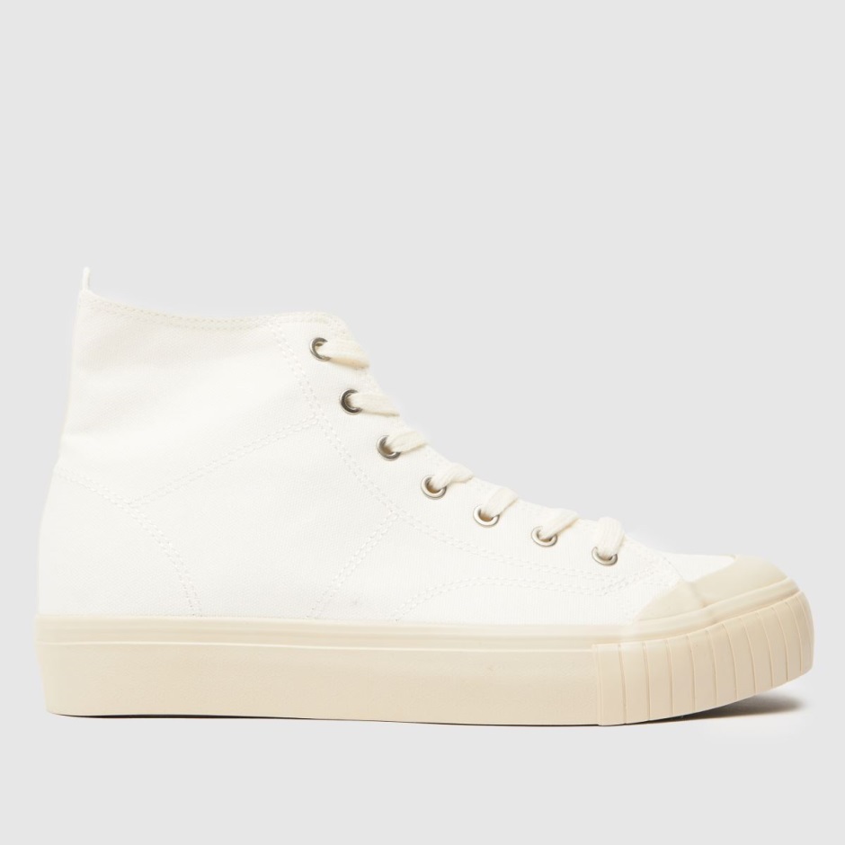 White Schuh Webb Canvas High Top Trainers Dr Martens Schweiz