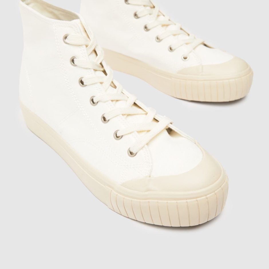 White Schuh Webb Canvas High Top Trainers Dr Martens Schweiz