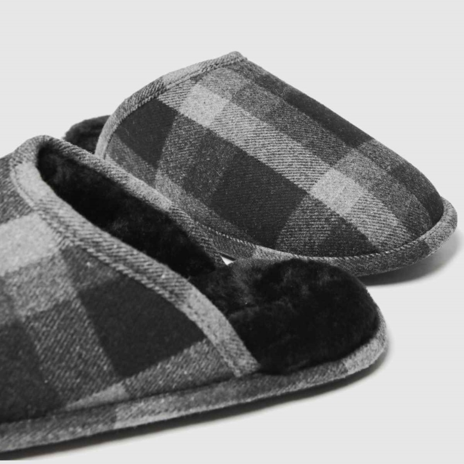 Dr Martens Schweiz Zürich Grey Schuh Spencer Check Mule Slippers