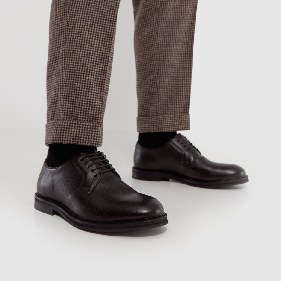 Brown Dr Martens Schweiz Schuh Reggie Postman Derby Shoes