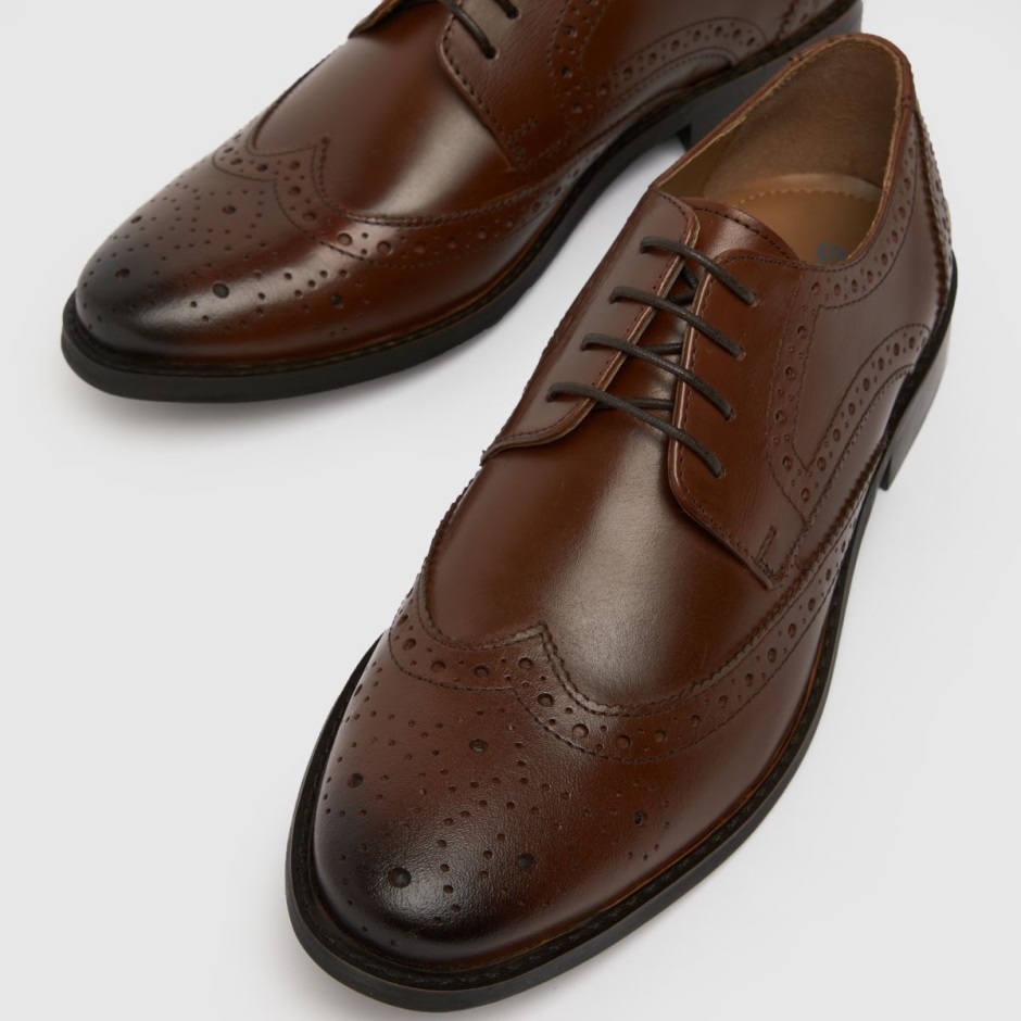 Dr Martens Schweiz Zürich Brown Schuh Rowland Leather Brogue Shoes