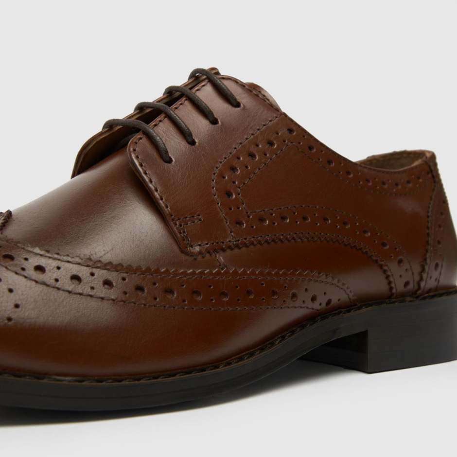 Dr Martens Schweiz Zürich Brown Schuh Rowland Leather Brogue Shoes