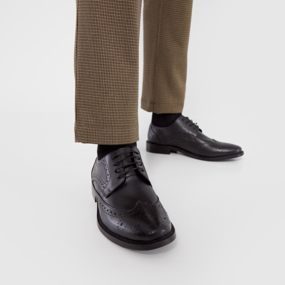 Black Schuh Rowland Leather Brogue Shoes Dr Martens Schweiz