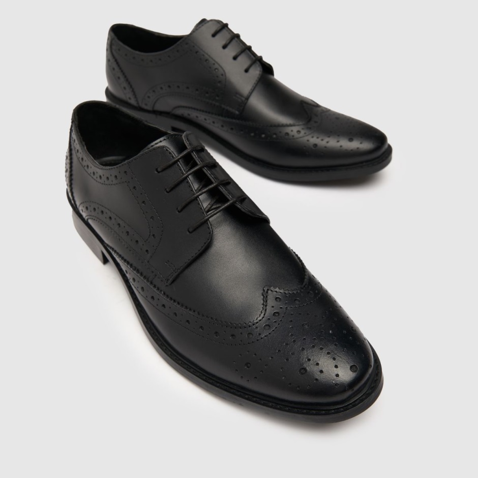 Black Schuh Rowland Leather Brogue Shoes Dr Martens Schweiz