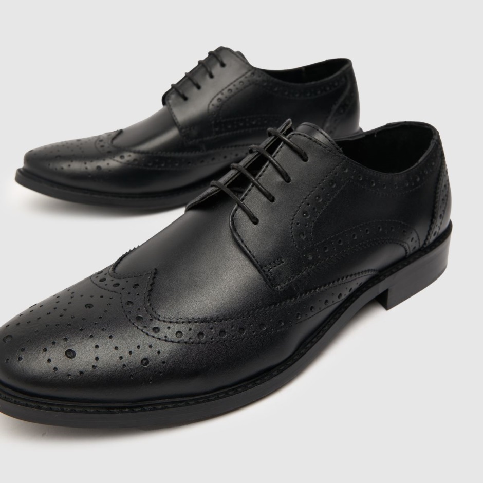 Black Schuh Rowland Leather Brogue Shoes Dr Martens Schweiz