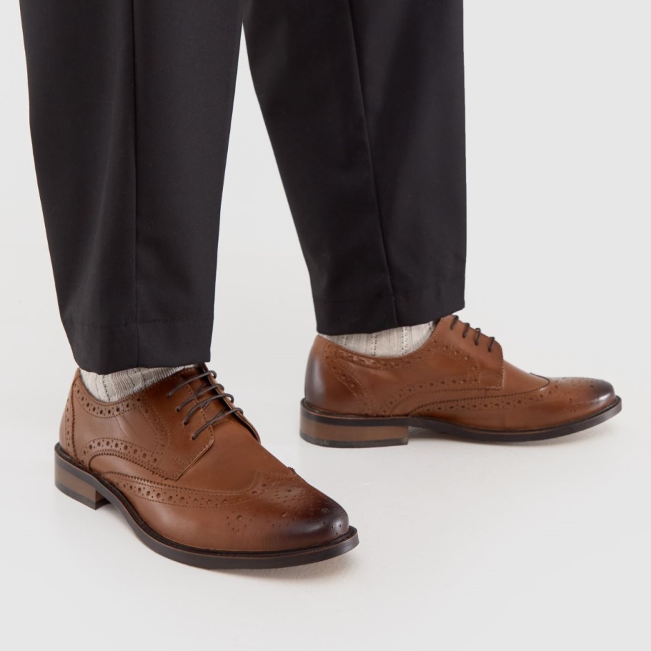 Schuh Rowland Leather Brogue Shoes Dr Martens Schweiz Zürich Tan