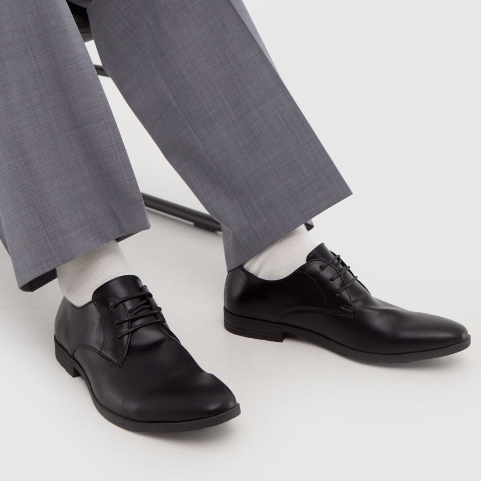 Black Dr Martens Schweiz Schuh Roman Formal Derby Shoes