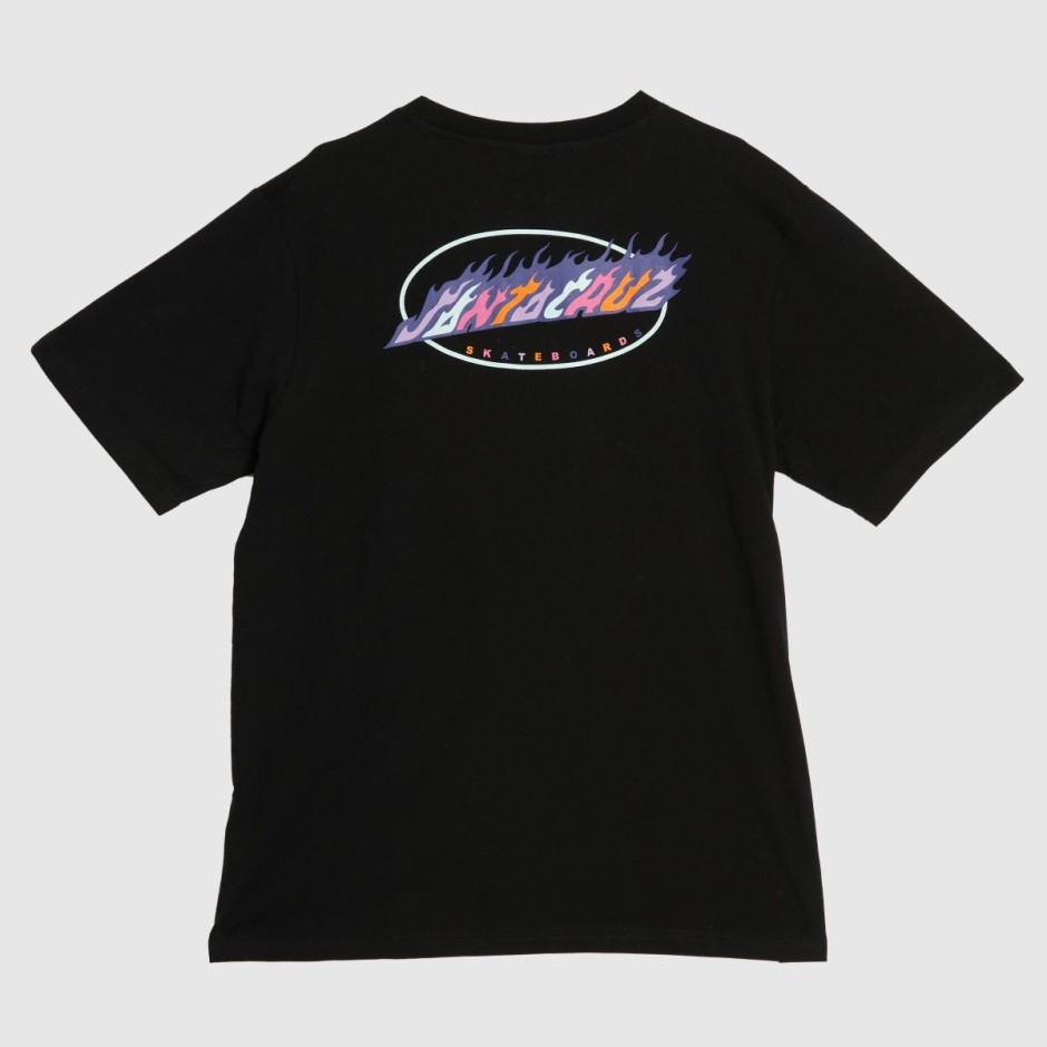 Santa Cruz Oval Flame T-shirt Dr Martens Schweiz Zürich Black