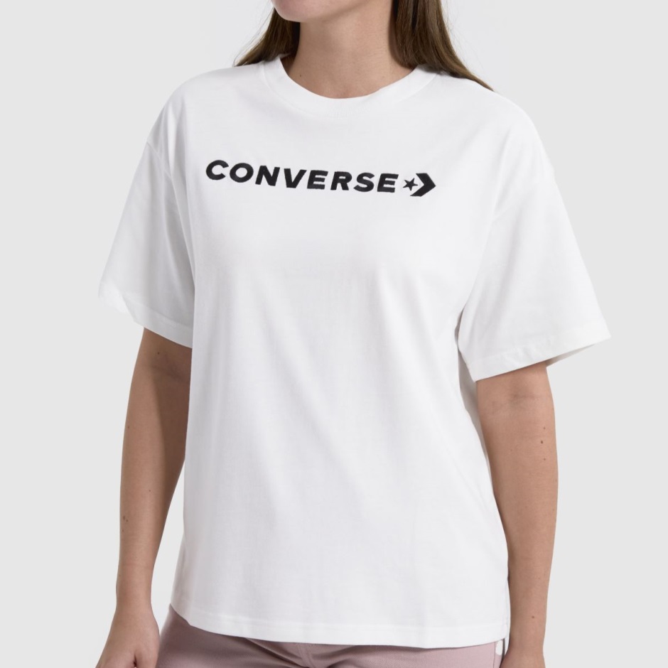 Dr Martens Schweiz Zürich Converse Wordmark Relaxed T-shirt White