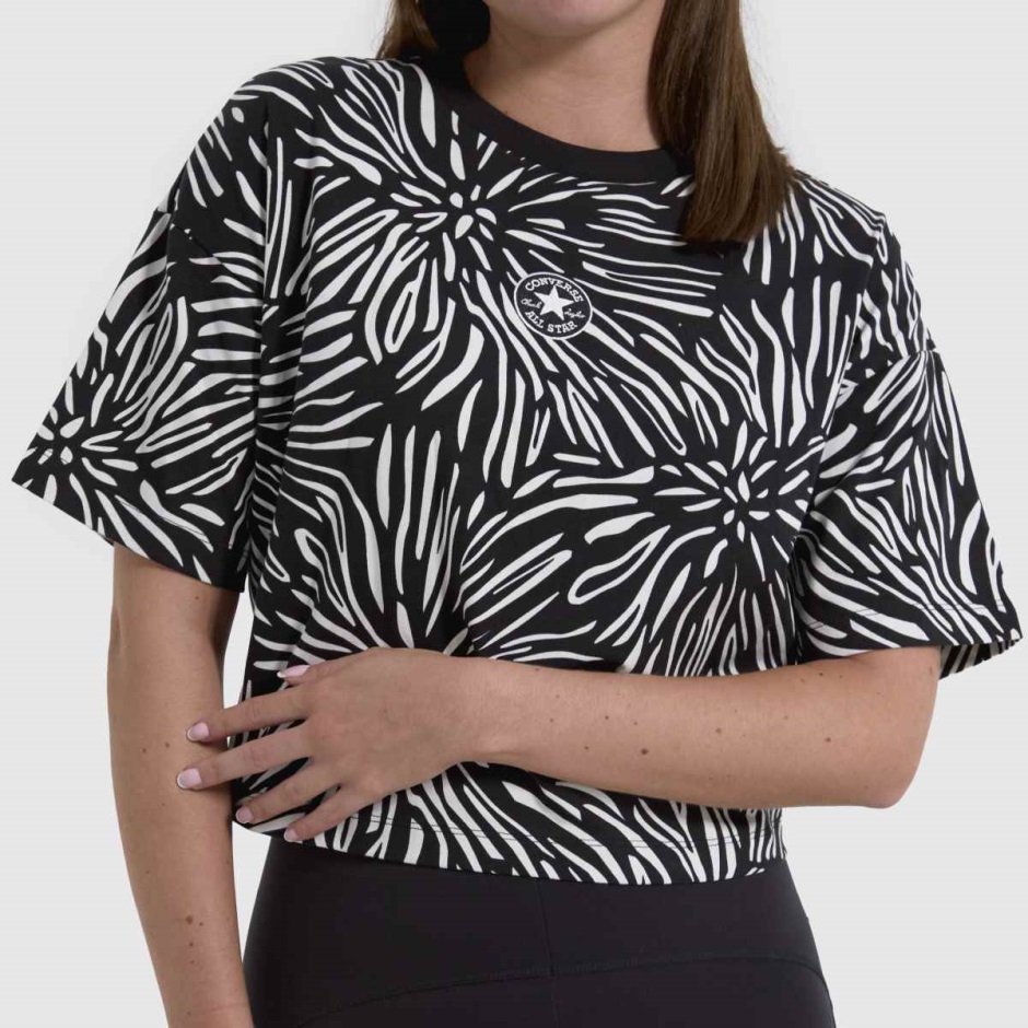 Dr Martens Schweiz Zürich Black Converse Animalier Allover Boxy T-shirt