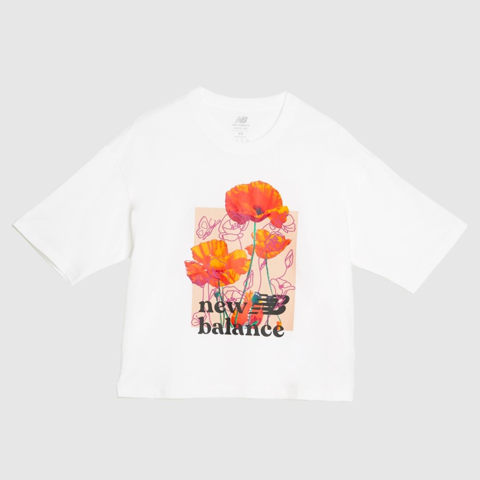 Weiß-pink New Balance Super Bloom T-shirt Dr Martens Schweiz