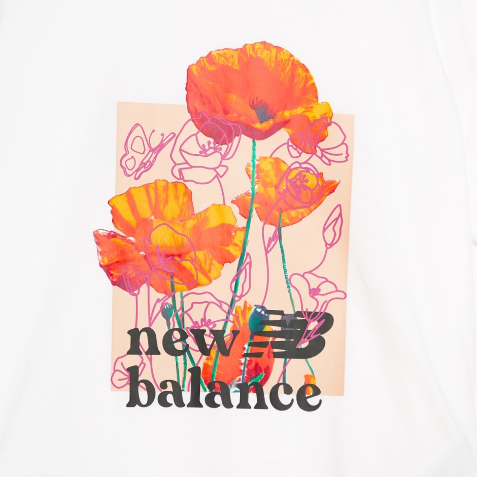 Weiß-pink New Balance Super Bloom T-shirt Dr Martens Schweiz