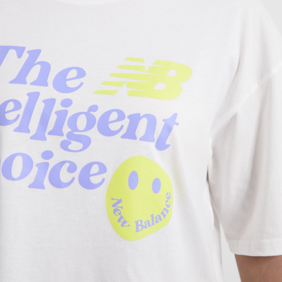 Dr Martens Schweiz Zürich Weiss-lila New Balance The Intelligent Choice T-shirt