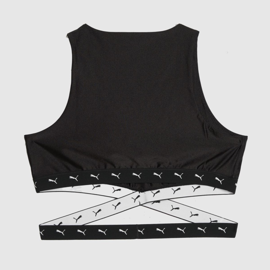 Schwarz Dr Martens Schweiz Puma Wagt Es, Ein Kurz Geschnittenes Top Zu Tragen