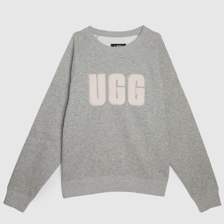 Ugg Madeline Fuzzy Logo Crewneck Dr Martens Schweiz Zürich Grey