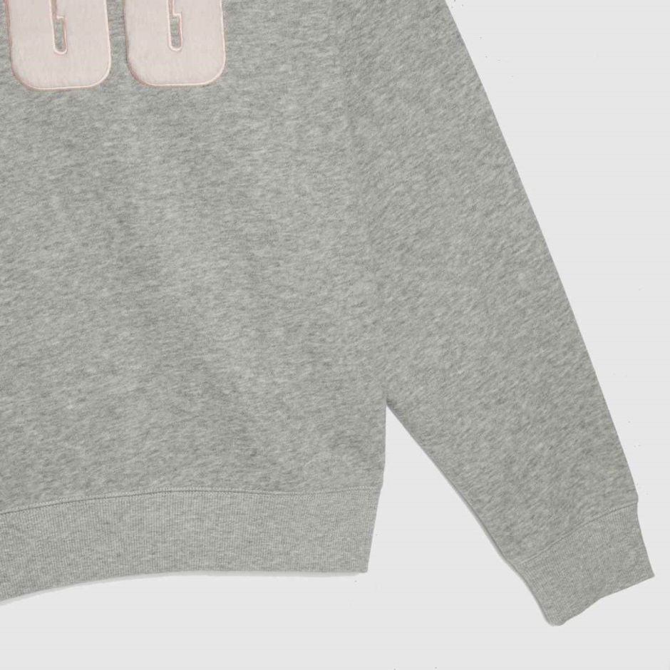 Ugg Madeline Fuzzy Logo Crewneck Dr Martens Schweiz Zürich Grey