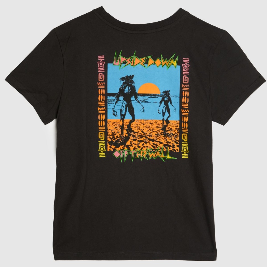 Schwarzes Vans Stranger Things Crew T-shirt Dr Martens Schweiz