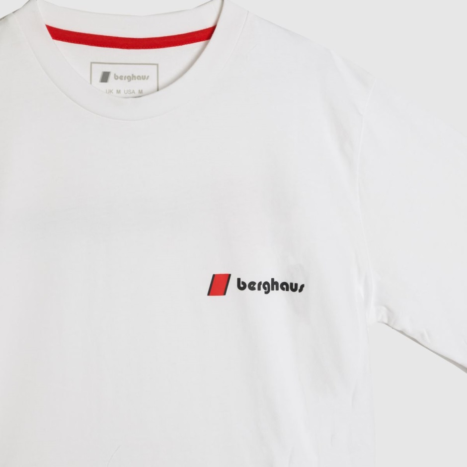 Dr Martens Schweiz Zürich White Berghaus Organic Heritage Logo T-shirt