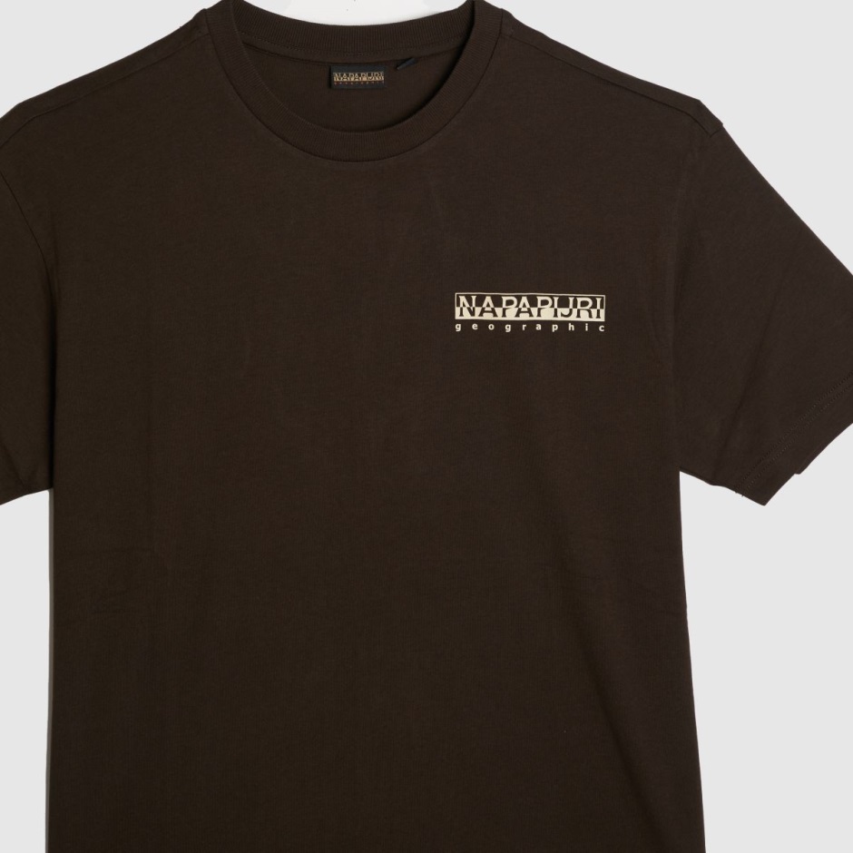 Dr Martens Schweiz Zürich Brown Napapijri Hill Crew Neck T-shirt