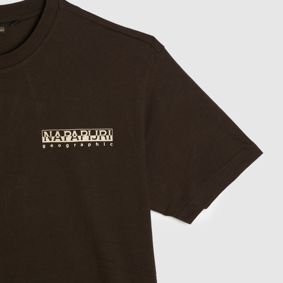 Dr Martens Schweiz Zürich Brown Napapijri Hill Crew Neck T-shirt