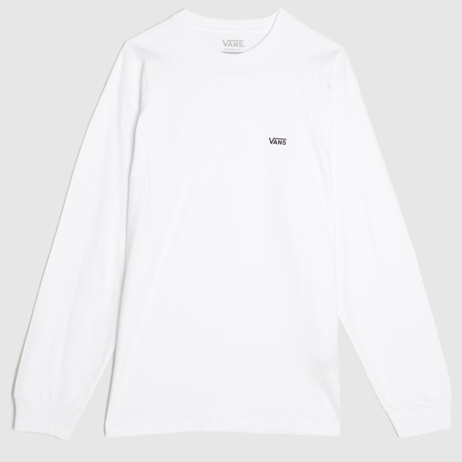 Dr Martens Schweiz Zürich Weiß-schwarzes Vans Linkes Brust T-shirt