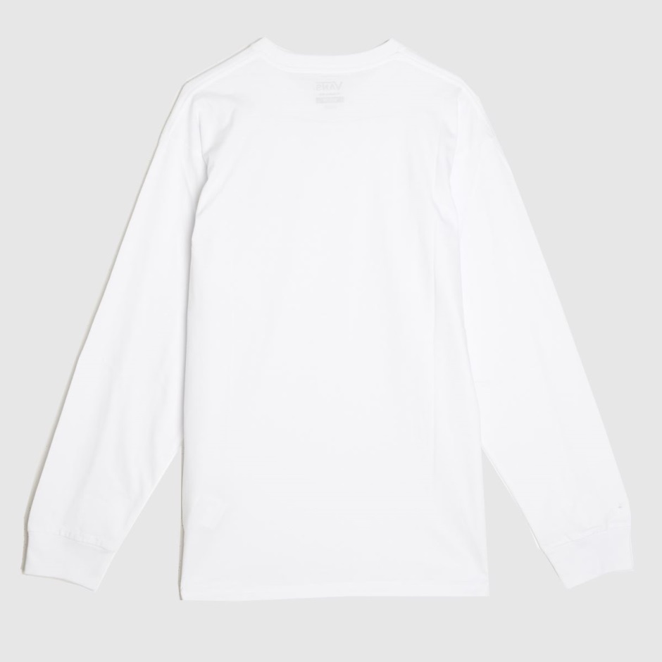 Dr Martens Schweiz Zürich Weiß-schwarzes Vans Linkes Brust T-shirt